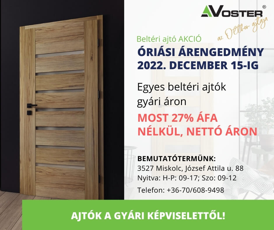 Voster beltéri ajtók Miskolc